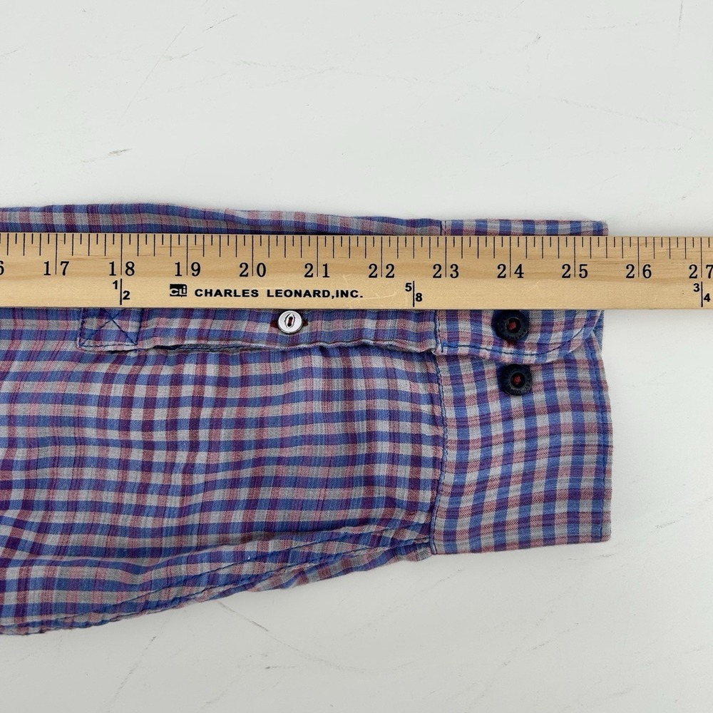 Tommy Bahama Shirt Mens 2XB Flannel Lined Purple Plaid Dadcore‎ Classic - Picture 8 of 9